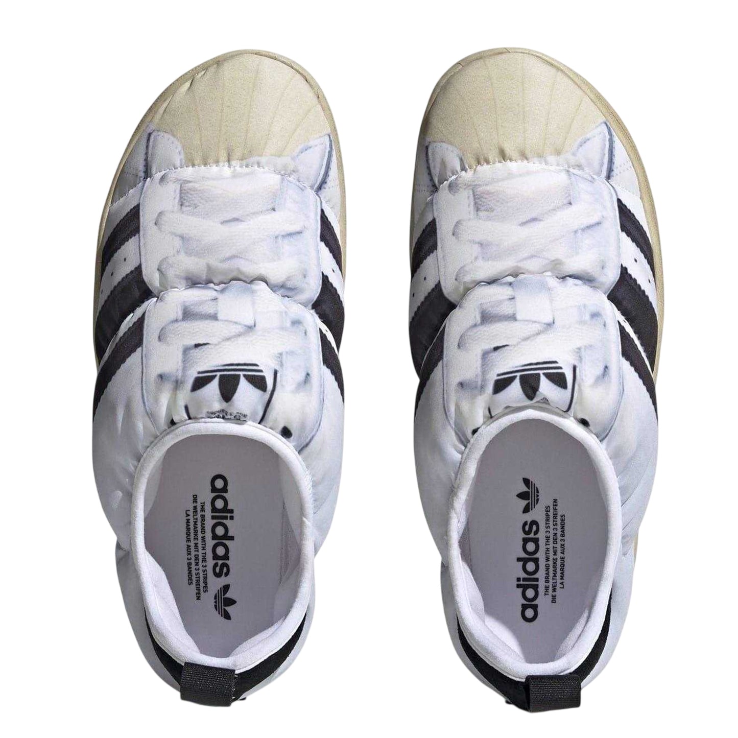 White - Lifestyle - Adidas Mens Puffylette Trainers