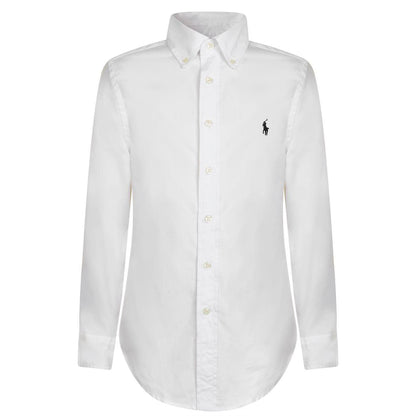 White - Front - Ralph Lauren Boys Oxford Long-Sleeved Shirt