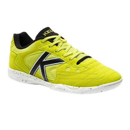 Lime-Black - Side - Kelme Mens Copa Indoor Football Trainers