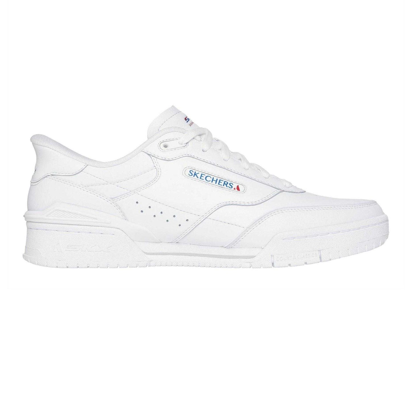 White-Blue - Front - Skechers Mens Recoil Trainers