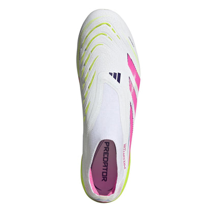 White - Lifestyle - Adidas Mens Predator Elite 3 Stripes Soft Ground Football Boots