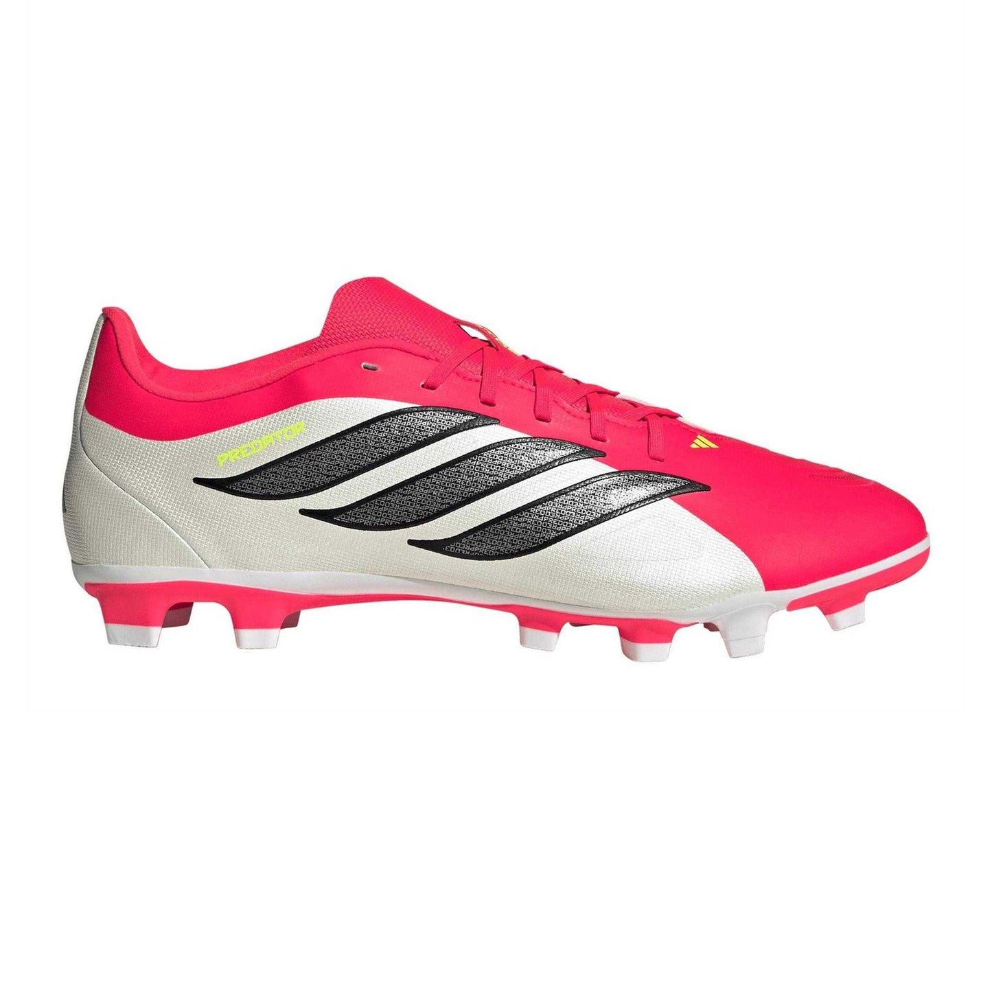 Red-White - Front - Adidas Mens Predator Club Sport Firm Ground Football Boots