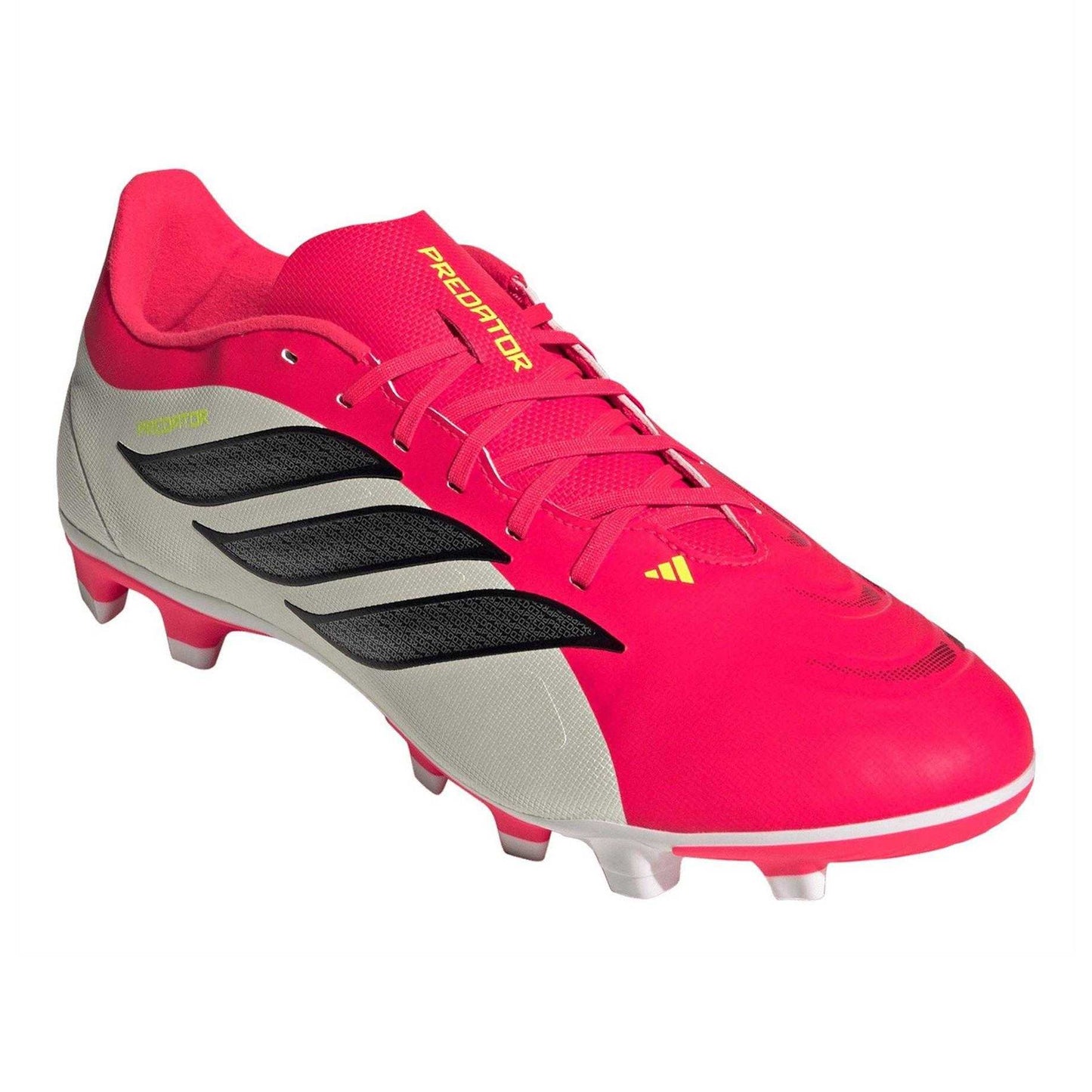 Red-White - Pack Shot - Adidas Mens Predator Club Sport Firm Ground Football Boots