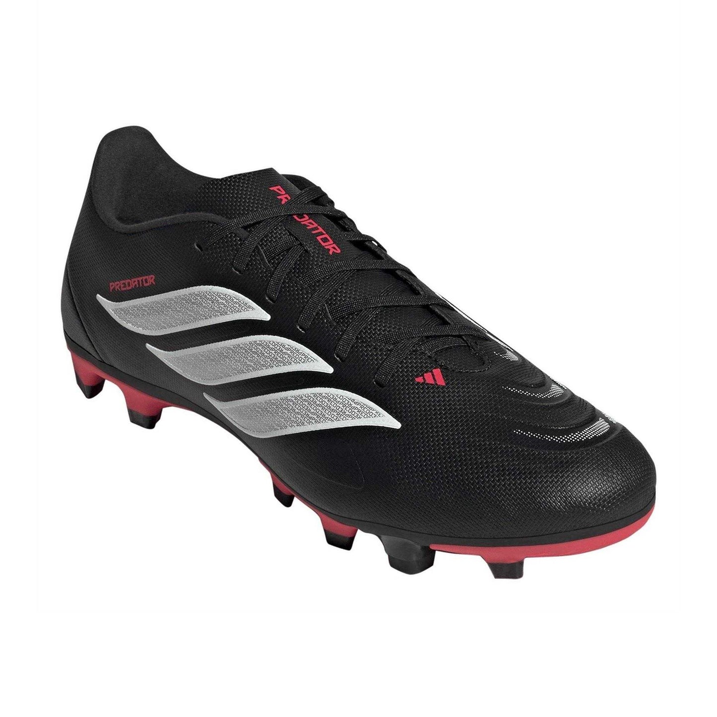 Black-Red - Pack Shot - Adidas Mens Predator Club Sport Firm Ground Football Boots