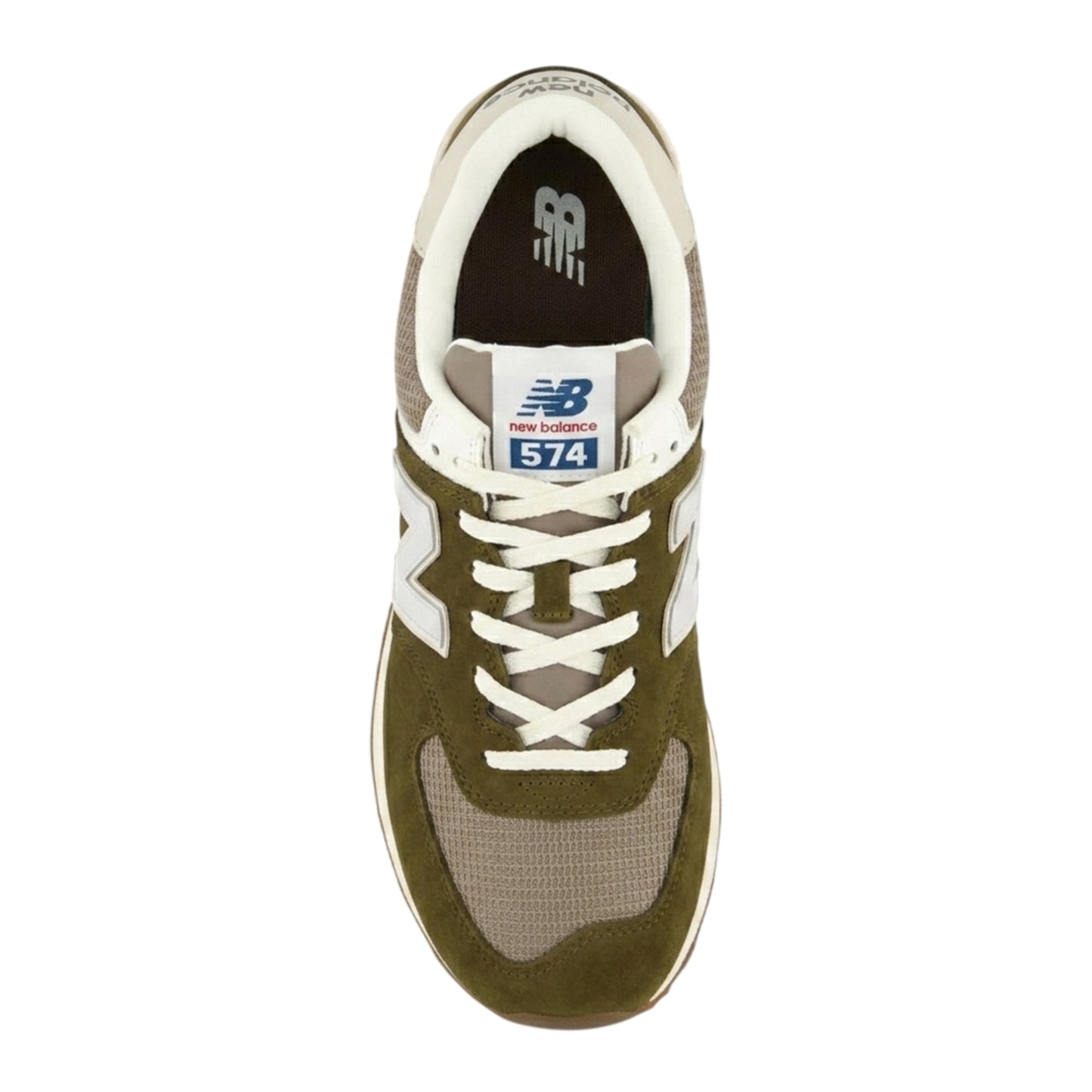 Silver - Side - New Balance Mens 574 Classic Suede Trainers