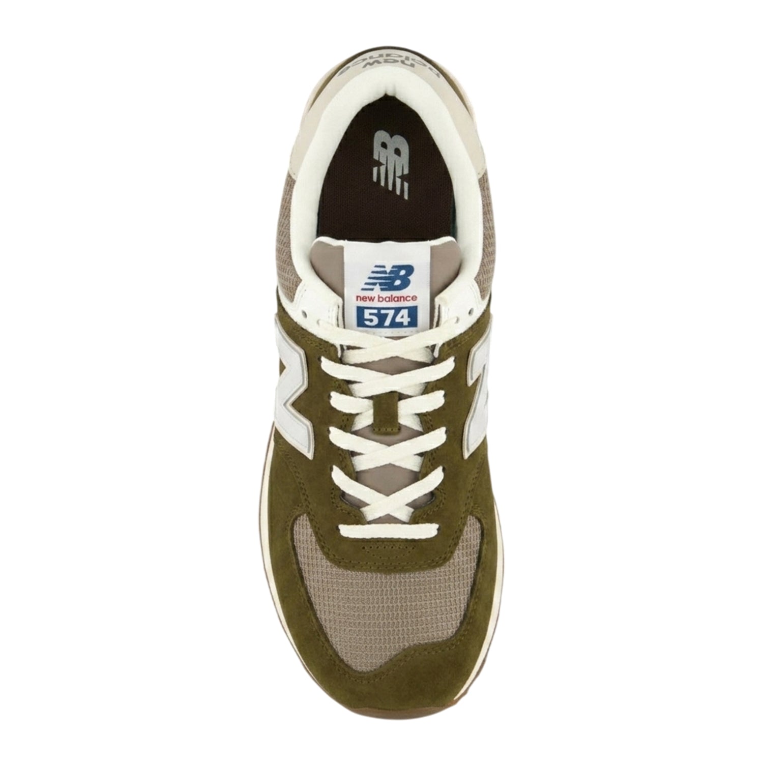 Silver - Side - New Balance Mens 574 Classic Suede Trainers