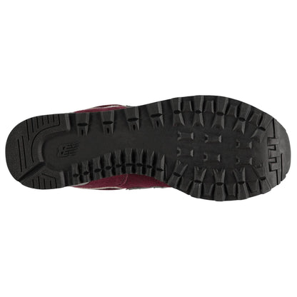 Wine - Lifestyle - New Balance Mens 574 Classic Suede Trainers
