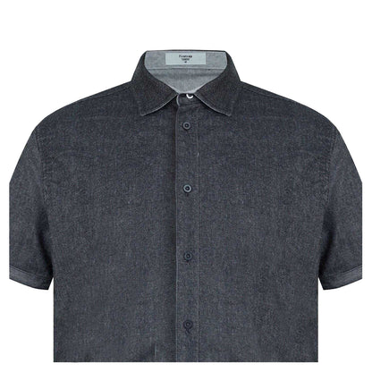 Grey - Lifestyle - Firetrap Mens Denim Regular Short-Sleeved Shirt