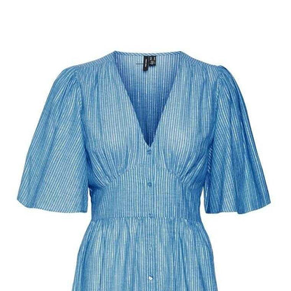 Riviera - Side - Vero Moda Womens-Ladies Ines V Neck Midi Dress