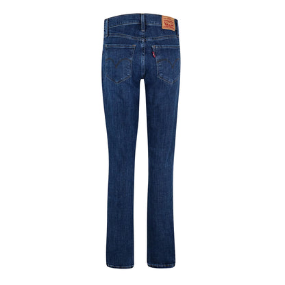 Lapis Blue - Back - Levis Womens-Ladies Mid Rise Shaping Skinny Jeans