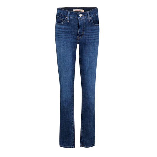 Lapis Blue - Front - Levis Womens-Ladies Mid Rise Shaping Skinny Jeans