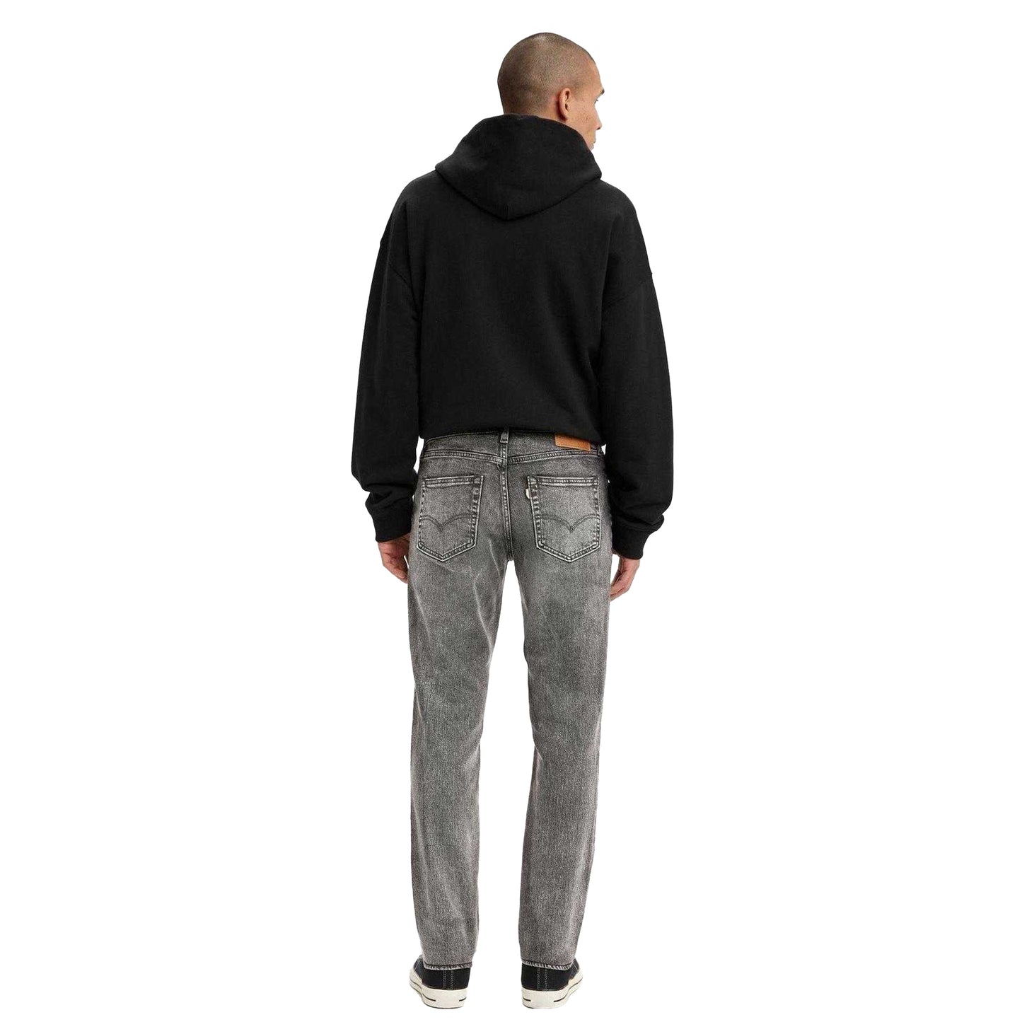 Charcoal Grey - Back - Levis Mens 511 Logo Slim Jeans