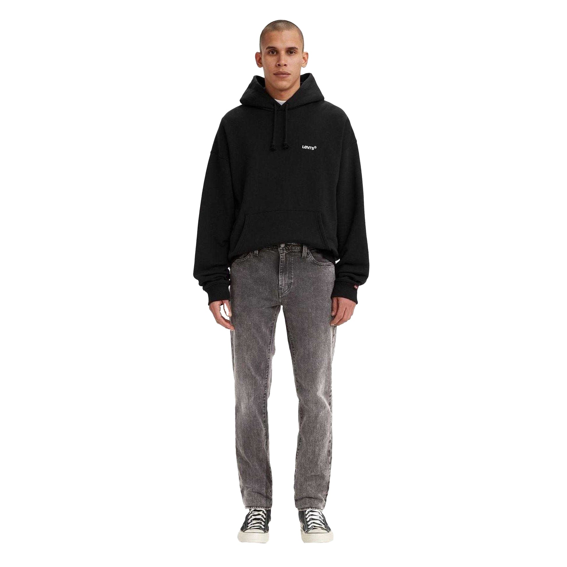 Charcoal Grey - Lifestyle - Levis Mens 511 Logo Slim Jeans