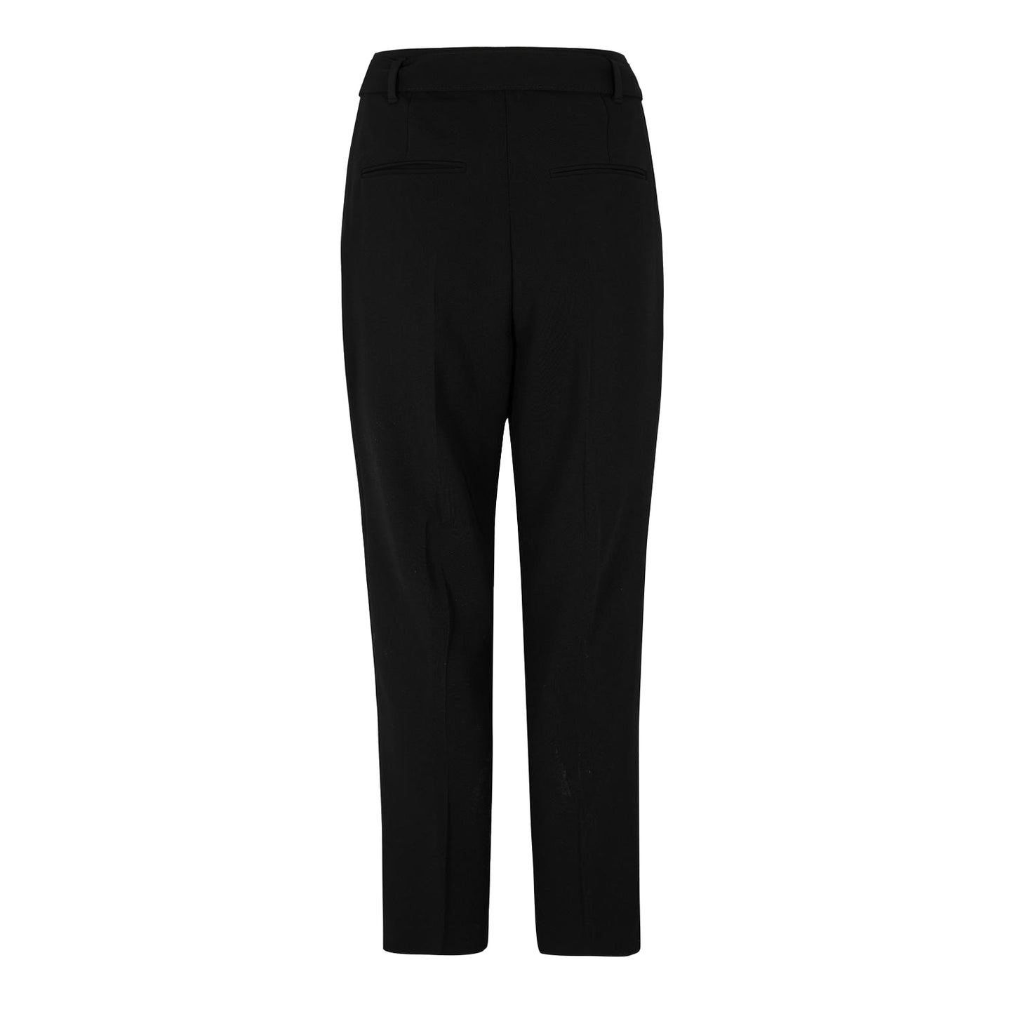 Black - Back - Boss Womens-Ladies Tapiah Plain Straight Trousers