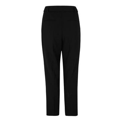 Black - Back - Boss Womens-Ladies Tapiah Plain Straight Trousers