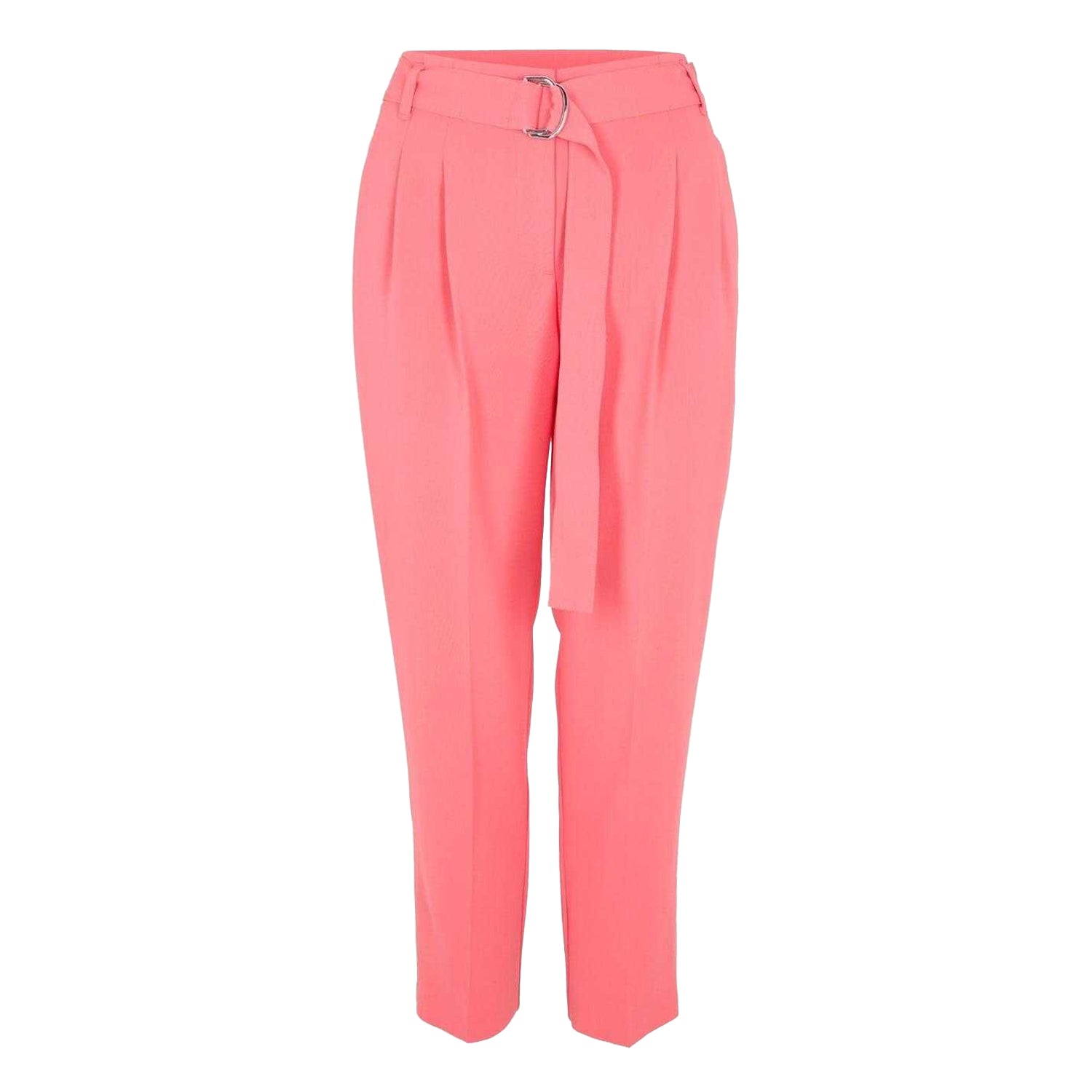 Bright Pink - Front - Boss Womens-Ladies Tapiah Plain Straight Trousers