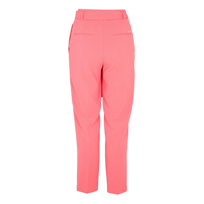 Bright Pink - Back - Boss Womens-Ladies Tapiah Plain Straight Trousers