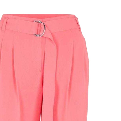 Bright Pink - Side - Boss Womens-Ladies Tapiah Plain Straight Trousers