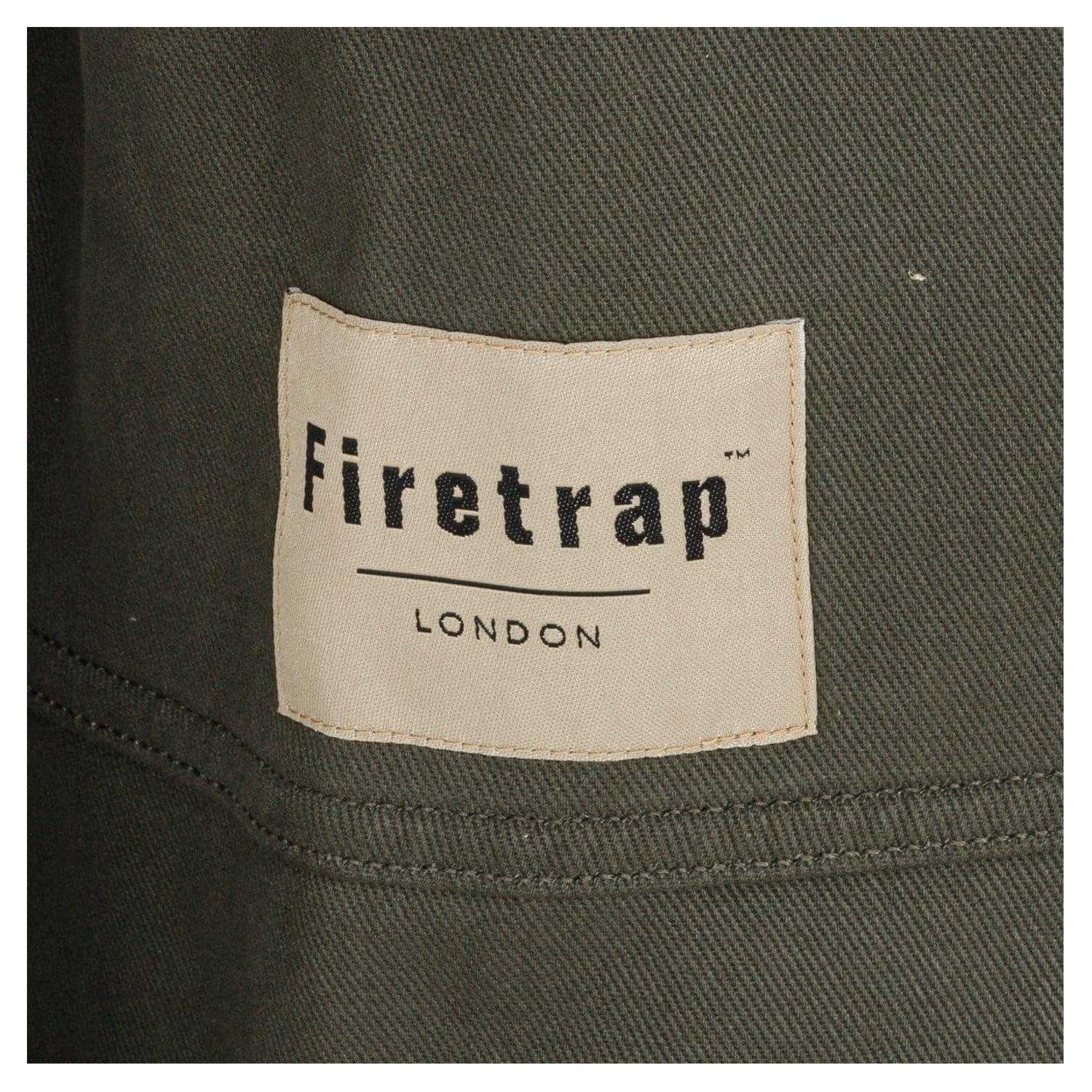 Grey - Lifestyle - Firetrap Mens Logo Heavy Long-Sleeved Shirt