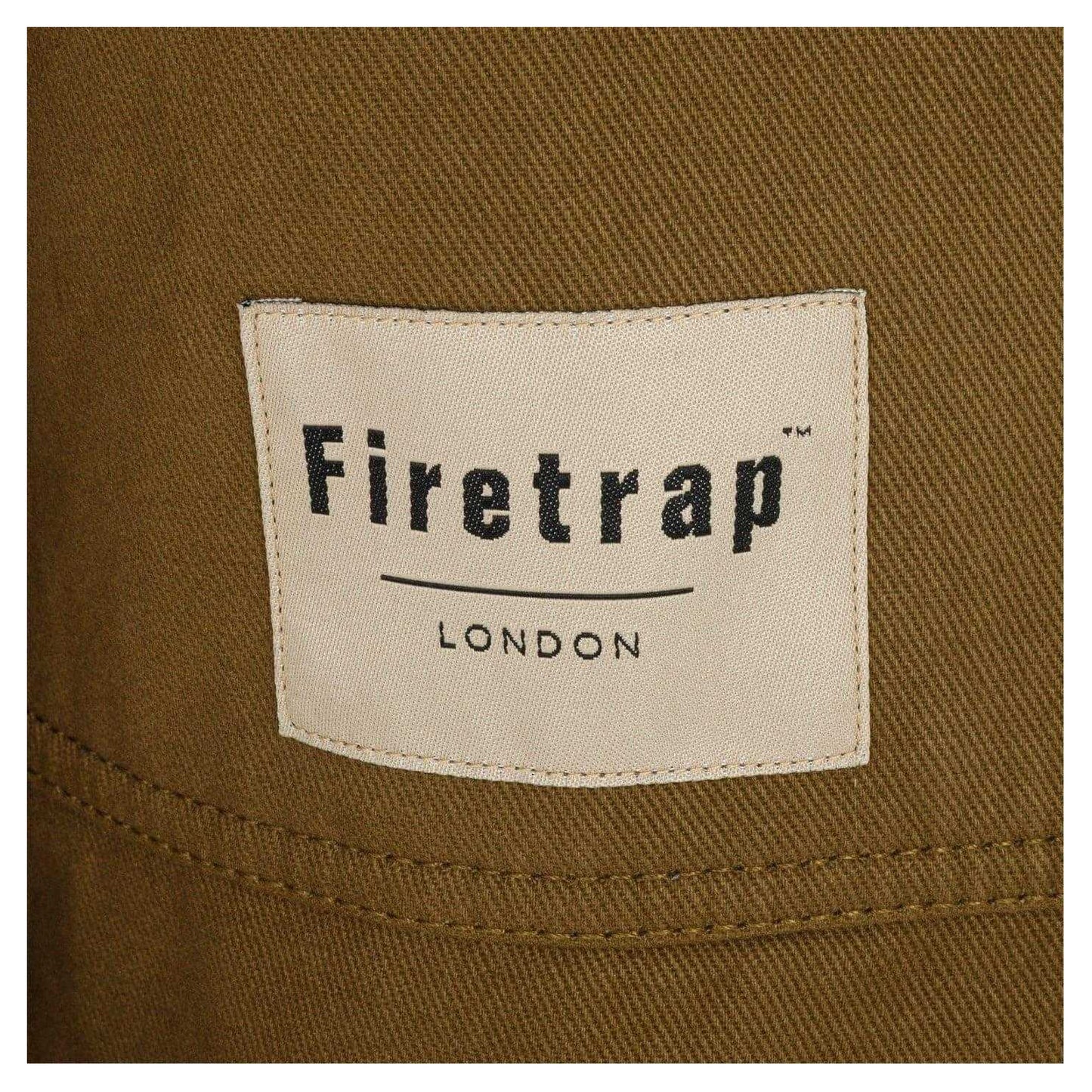 Army Khaki - Lifestyle - Firetrap Mens Logo Heavy Long-Sleeved Shirt