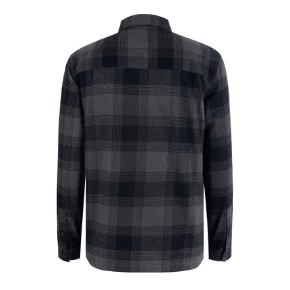 Black - Back - Firetrap Mens Anthm Plaid Pocket Long-Sleeved Shirt