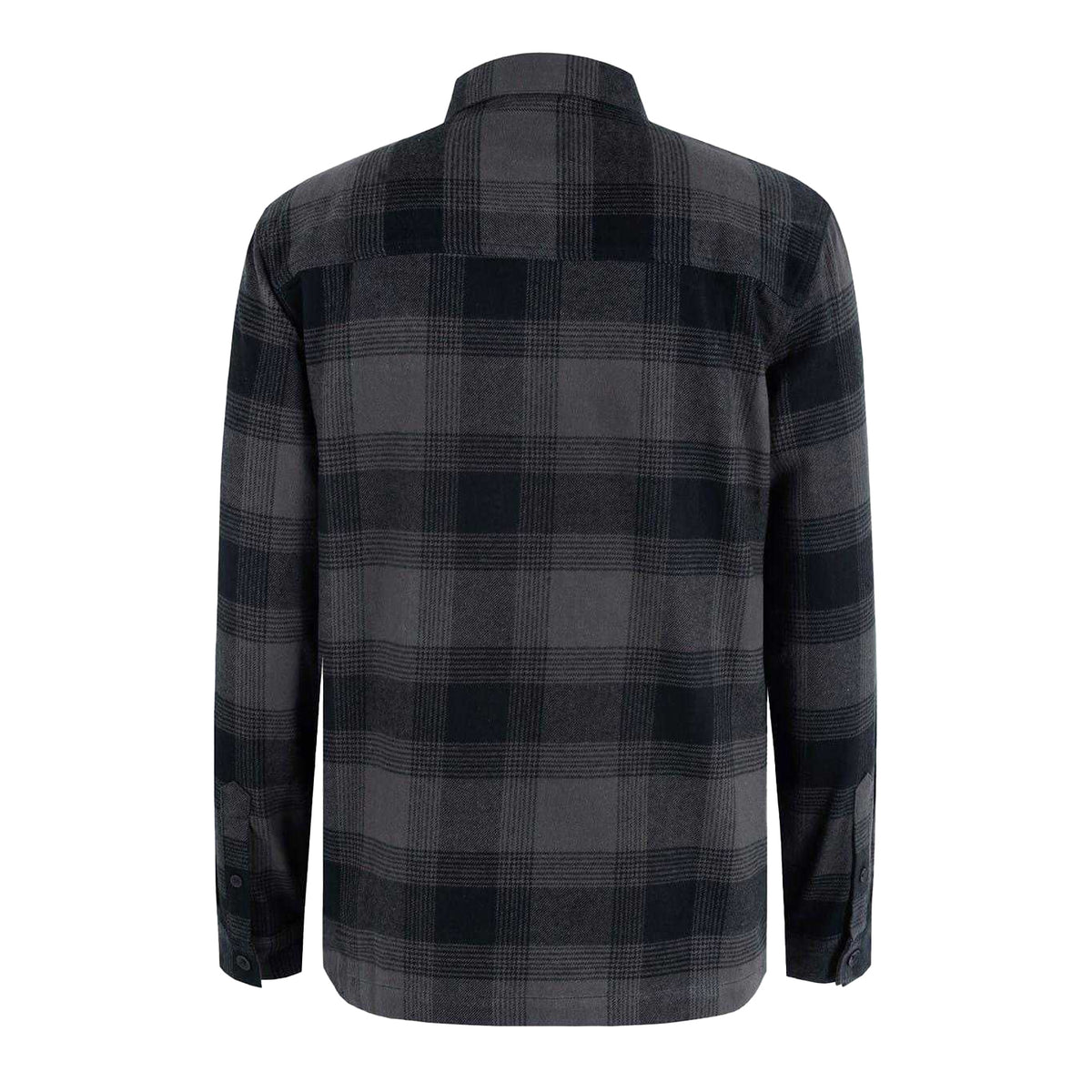 Black - Back - Firetrap Mens Anthm Plaid Pocket Long-Sleeved Shirt