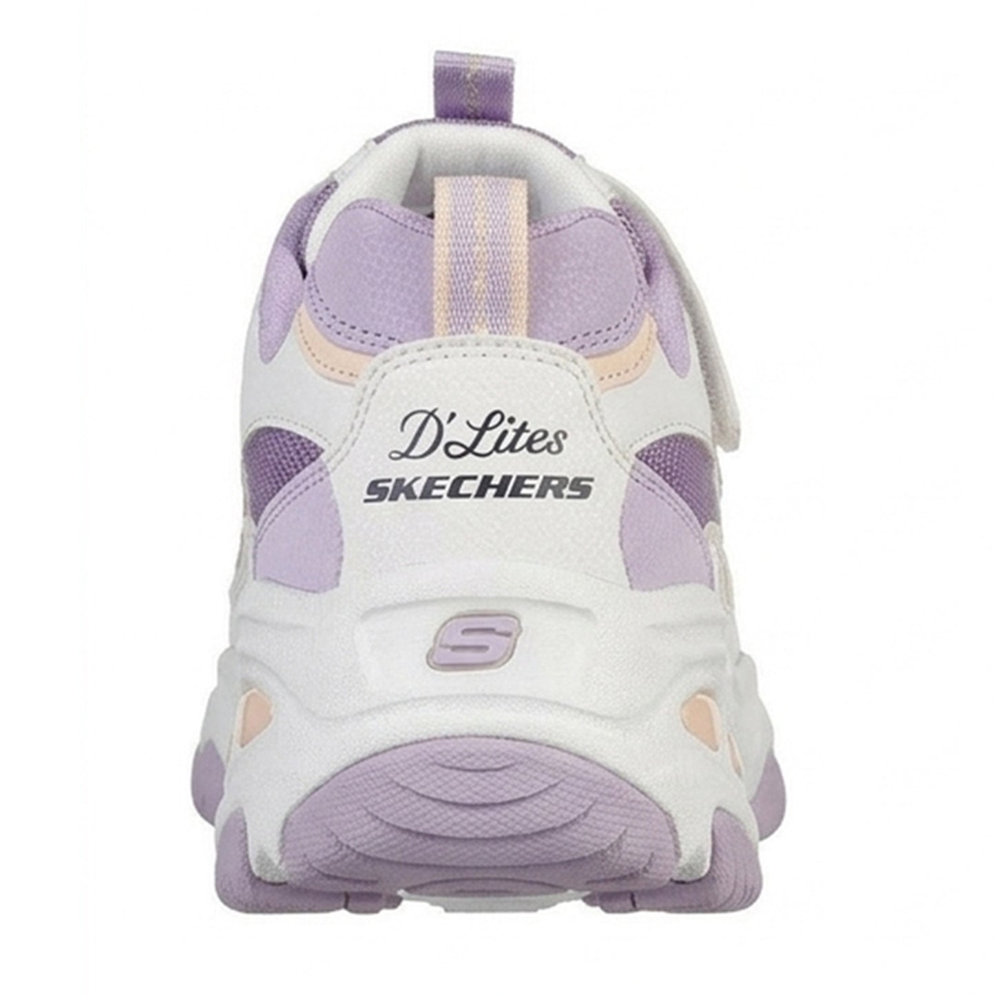 White-Lavender - Back - Skechers Womens-Ladies D´Lites 4.0 Chunky Sole Trainers