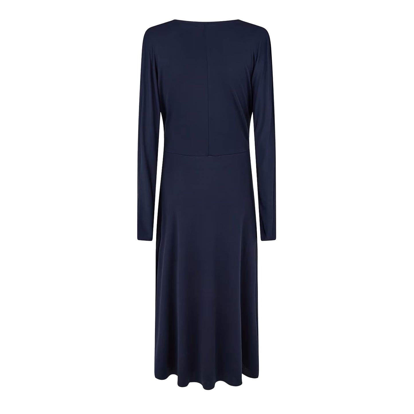 Dark Blue - Back - Boss Womens-Ladies Ettita V Neck Long-Sleeved Wrap Dress