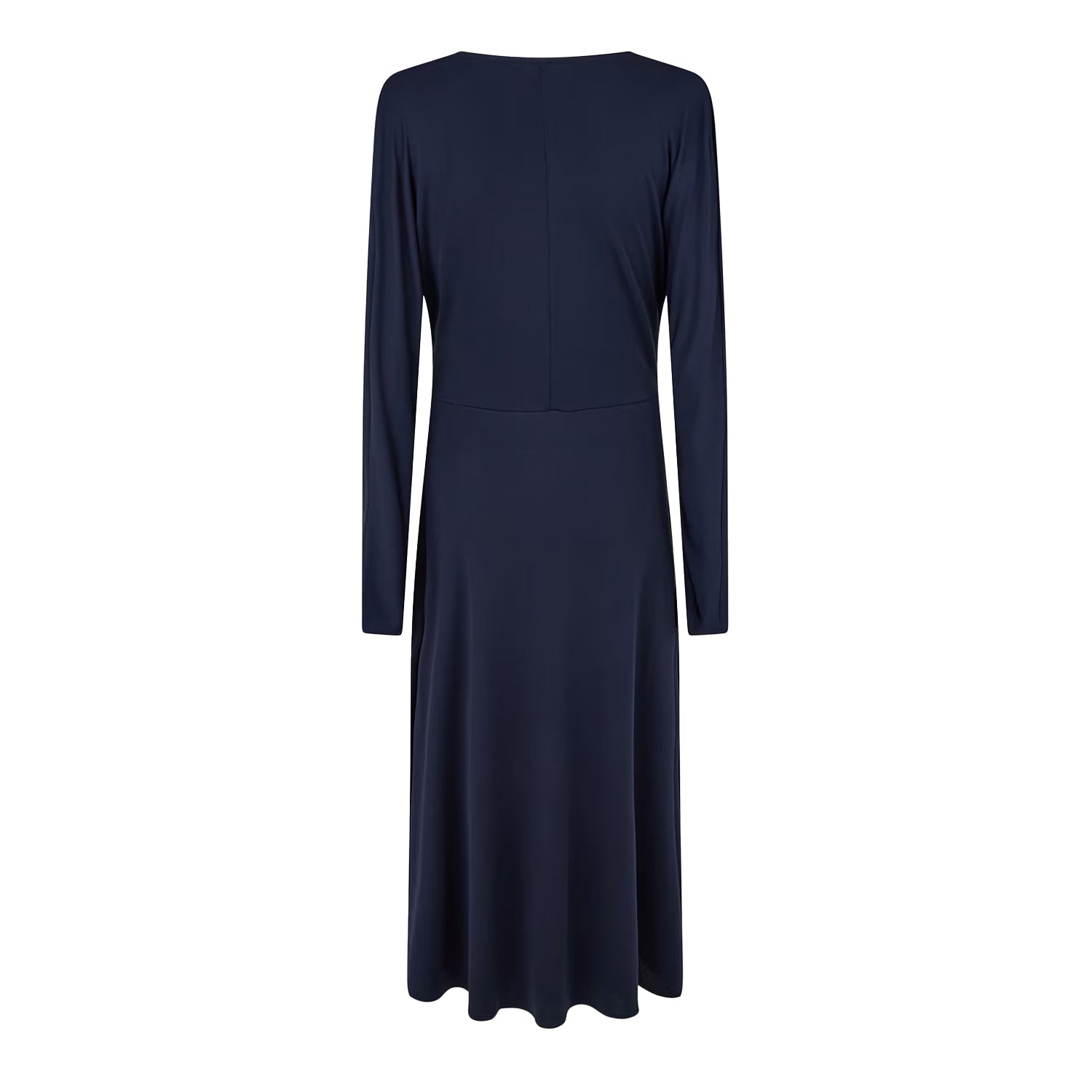 Dark Blue - Back - Boss Womens-Ladies Ettita V Neck Long-Sleeved Wrap Dress