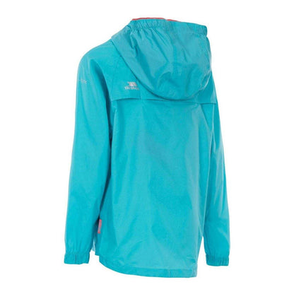 Aqua - Back - Trespass Childrens-Kids Qikpac Packaway Jacket