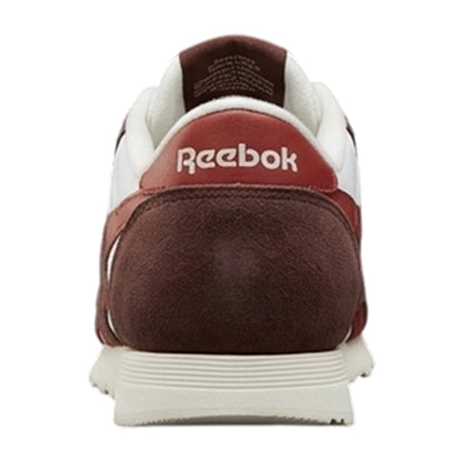 White-Grey - Back - Reebok Womens-Ladies Glide Suede Cushioned Flat Trainers