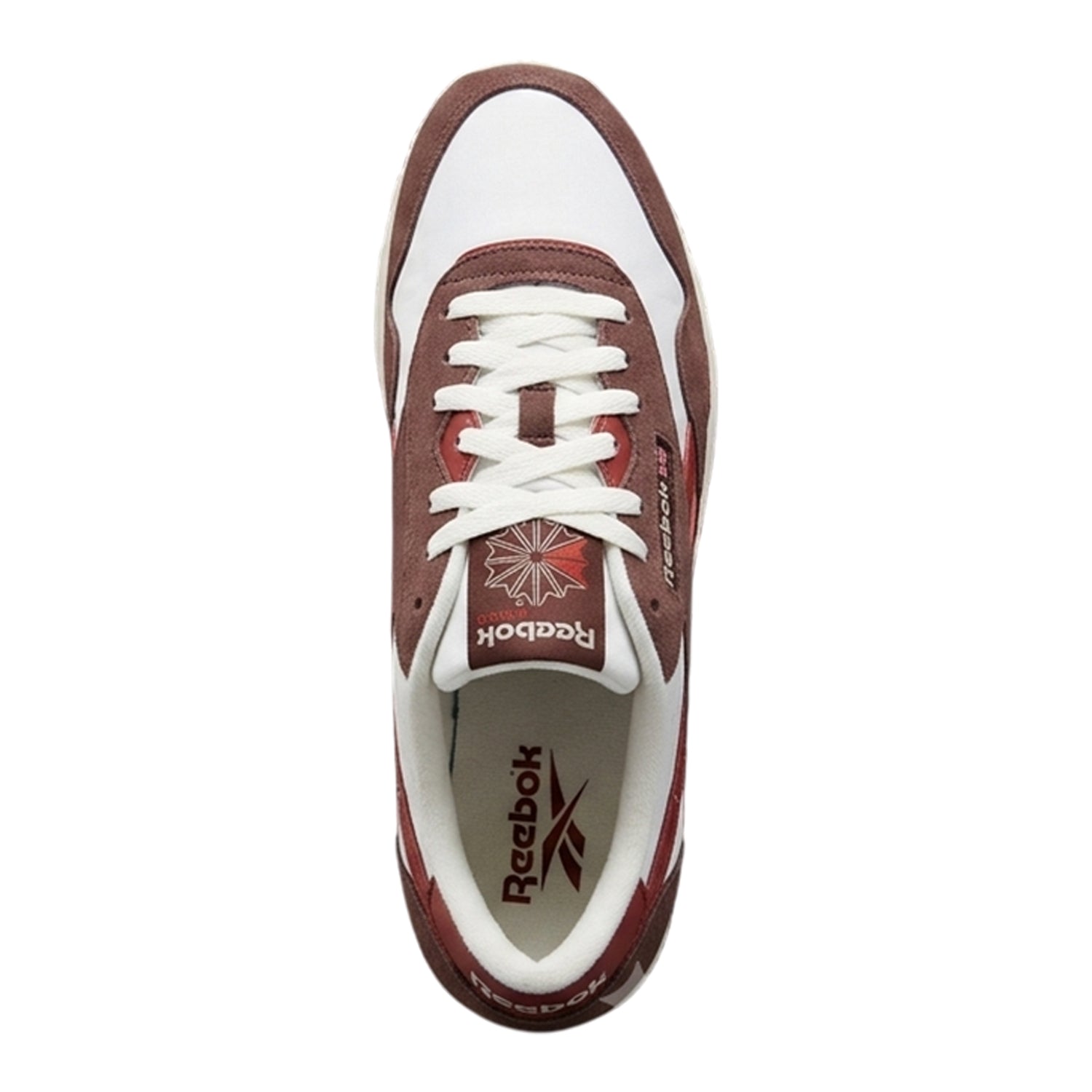 White-Grey - Lifestyle - Reebok Womens-Ladies Glide Suede Cushioned Flat Trainers