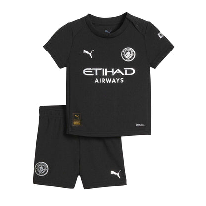 Black - Side - Puma Baby 25-26 Manchester City FC Away Kit