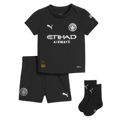 Black - Front - Puma Baby 25-26 Manchester City FC Away Kit