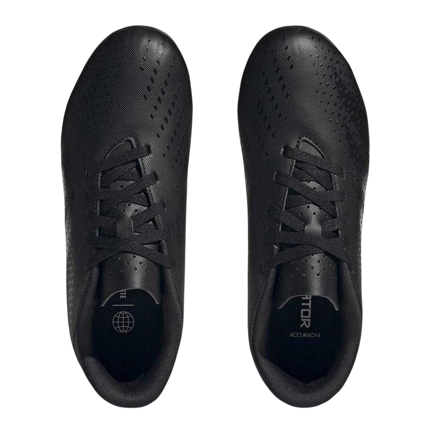 Black - Side - Adidas Childrens-Kids Predator Accuracy 4 Football Boots