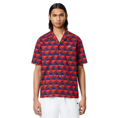Multicoloured - Lifestyle - Lacoste Mens Printed Relaxed Fit Shirt