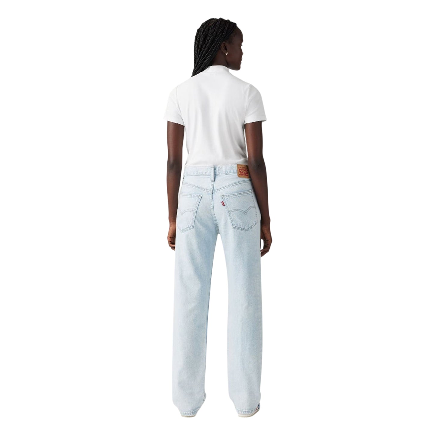Light Blue - Back - Levis Womens-Ladies Pro Low Rise Straight Leg Jeans