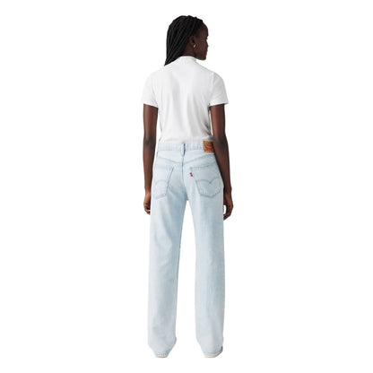 Light Blue - Back - Levis Womens-Ladies Pro Low Rise Straight Leg Jeans