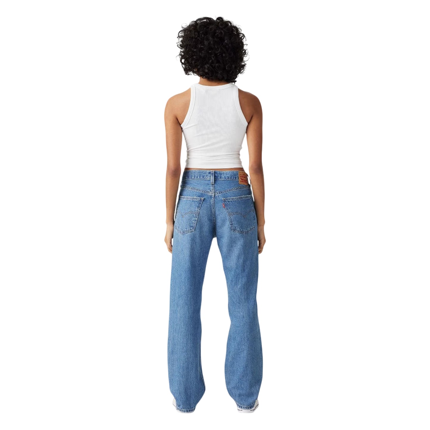 Blue - Back - Levis Womens-Ladies Pro Low Rise Straight Leg Jeans
