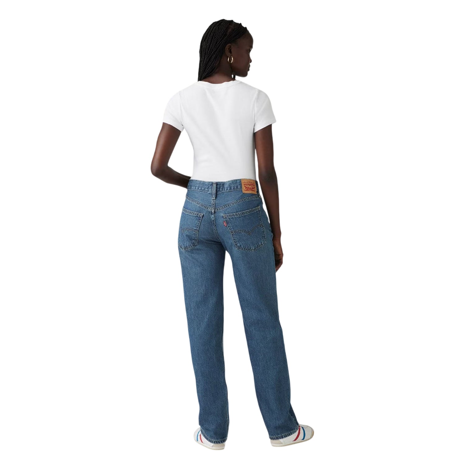 Dark Blue - Back - Levis Womens-Ladies Pro Low Rise Straight Leg Jeans