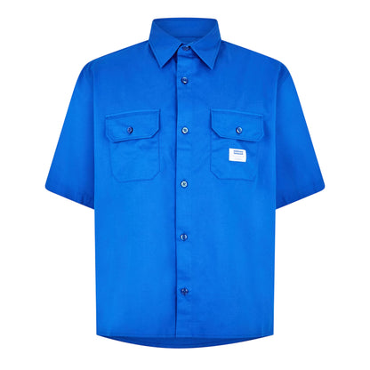 Blue - Front - Hugo Mens Ekyno Short-Sleeved Shirt