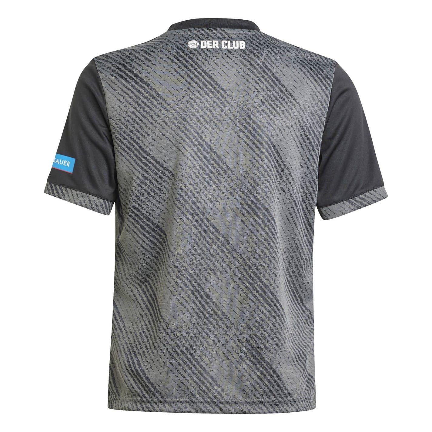 Dark Grey - Back - Adidas Childrens-Kids 2024-2025 FC Nurnberg Third Jersey