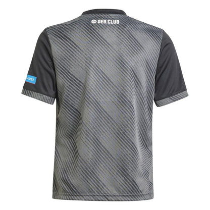 Dark Grey - Back - Adidas Childrens-Kids 2024-2025 FC Nurnberg Third Jersey