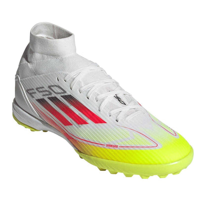 White - Pack Shot - Adidas Mens F50 League Astro Turf Trainers