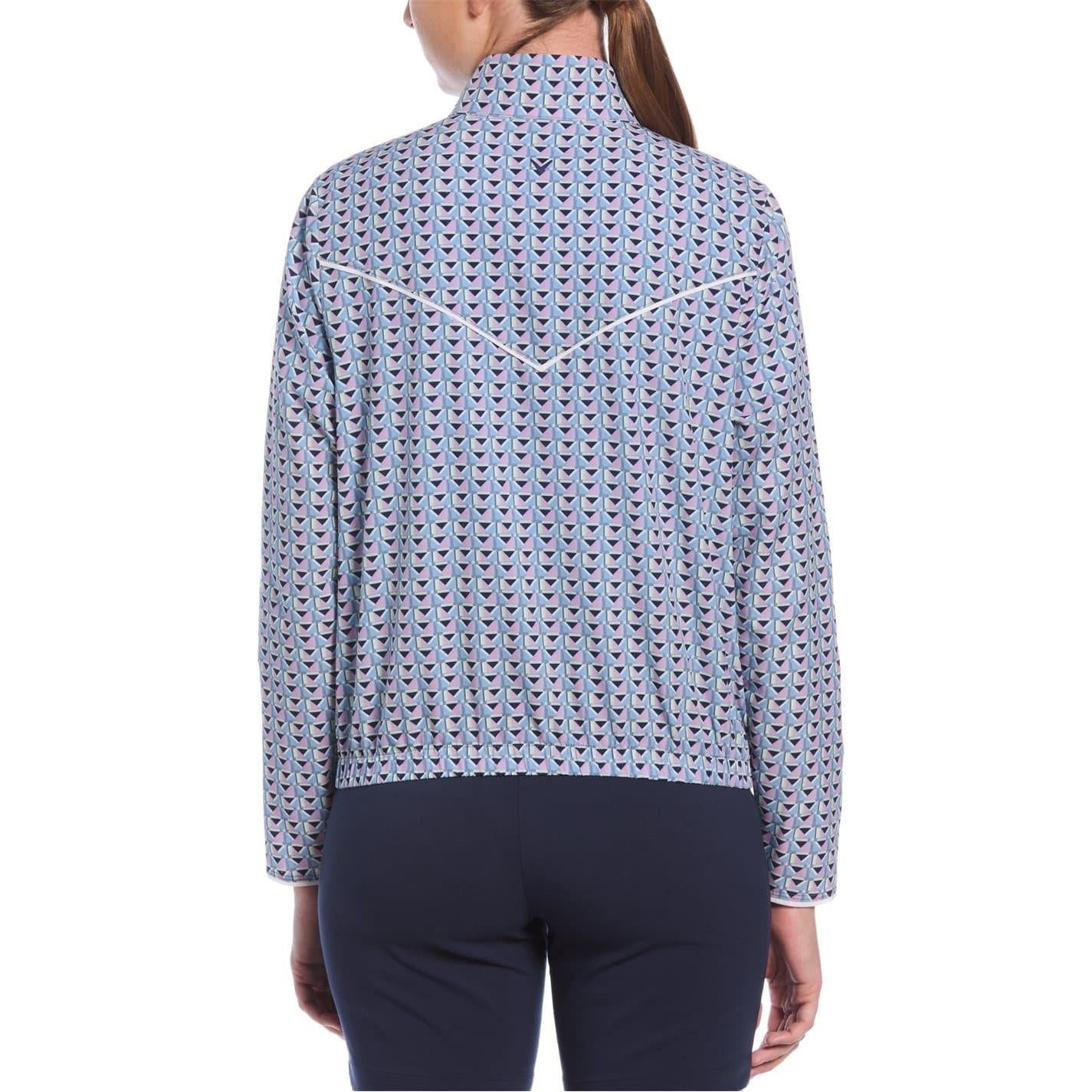 Flint Stone - Back - Callaway Womens-Ladies Geometric Lightweight Quarter Zip Top