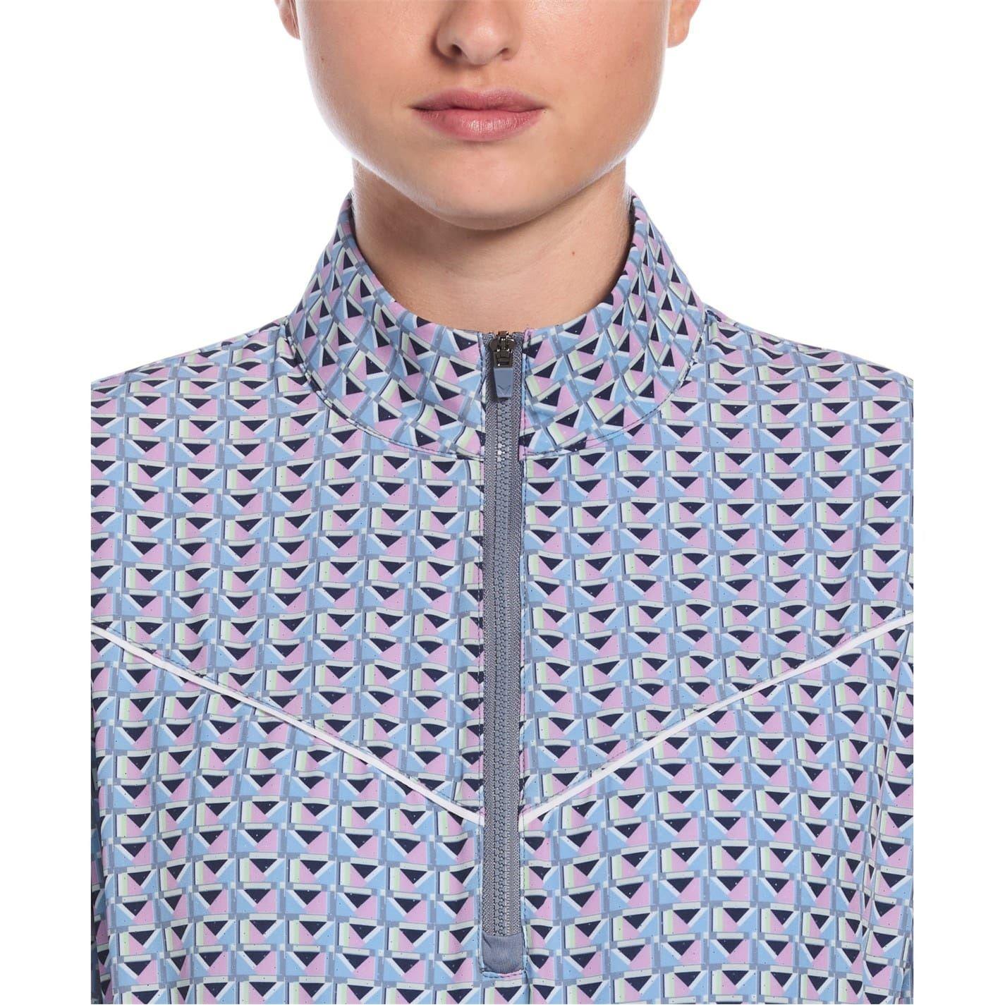 Flint Stone - Side - Callaway Womens-Ladies Geometric Lightweight Quarter Zip Top
