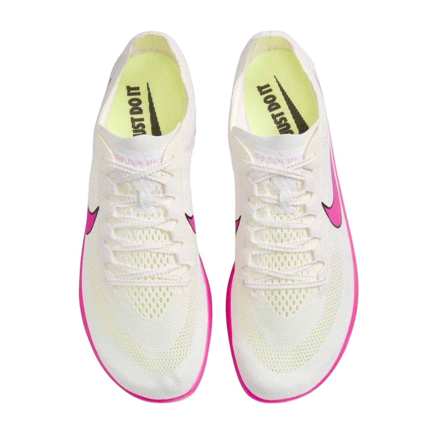 Cream-Pink - Side - Nike Unisex Adult ZoomX Dragonfly Running Athletic Shoe Spikes