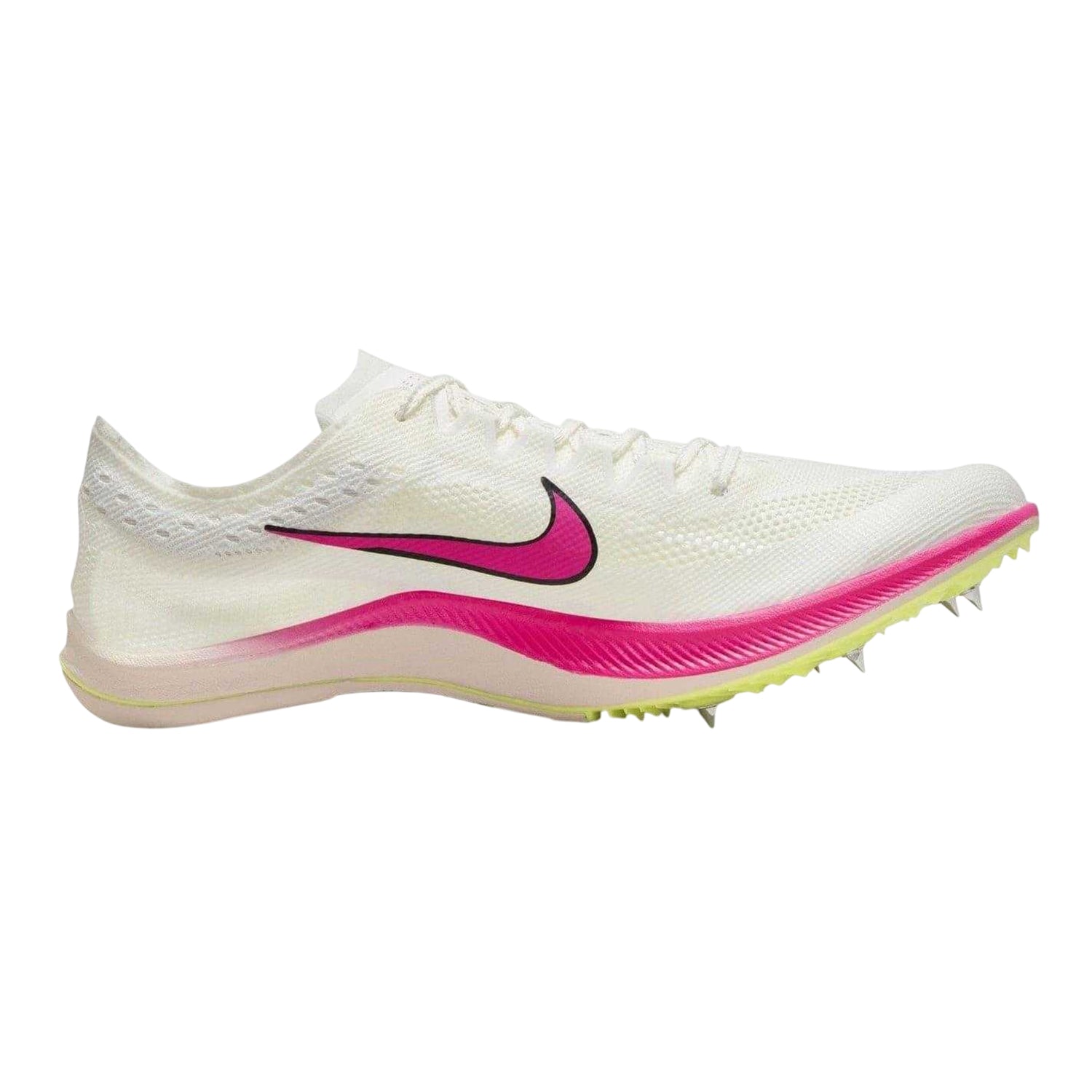Cream-Pink - Front - Nike Unisex Adult ZoomX Dragonfly Running Athletic Shoe Spikes