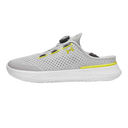Grey - Back - Under Armour Mens Perforated Running Flat Trainers