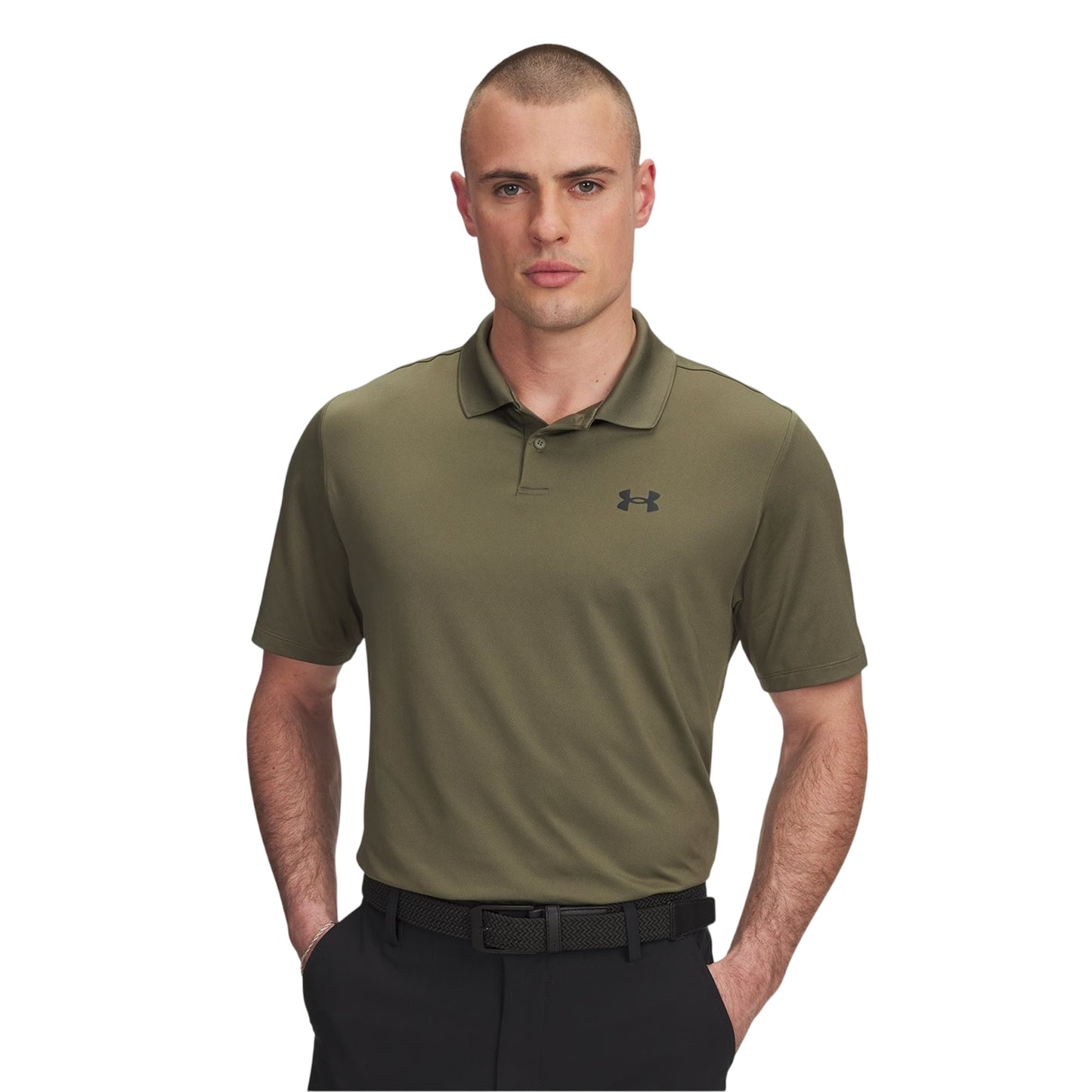 Marine - Side - Under Armour Mens Performance Breathable Athletic Polo Shirt